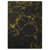 elegantes stilvolles modernes schickes Schwarzes Klemmbrett (Rückseite)