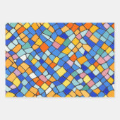 Elegantes stilvolles Mosaikmuster Geschenkpapier Set (Vorderseite 2)