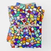 Elegantes stilvolles Mosaikmuster Geschenkpapier Set (Beispiel)
