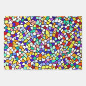 Elegantes stilvolles Mosaikmuster Geschenkpapier Set (Vorderseite)