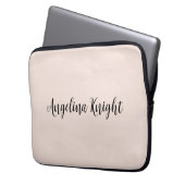 Elegantes, stilvolles, Schlichtes Handwriting Laptopschutzhülle (Vorderseite Links)
