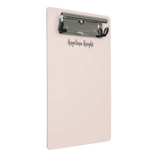 Elegantes, stilvolles, Schlichtes Handwriting Mini Klemmbrett (Schrägansicht)