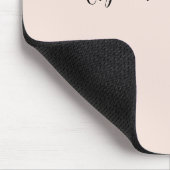 Elegantes, stilvolles, Schlichtes Handwriting Mousepad (Ecke)