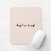 Elegantes, stilvolles, Schlichtes Handwriting Mousepad (Mit Mouse)