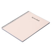 Elegantes, stilvolles, Schlichtes Handwriting Notizblock (Linke Seite)