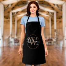 Elegantes stilvolles schwarzes goldenes Monogramm-