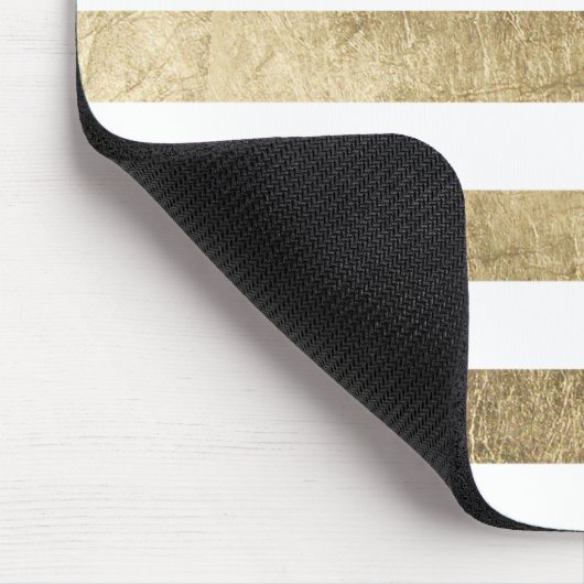 Elegantes stilvolles trendy Imitatgoldmoderner Mousepad (Ecke)