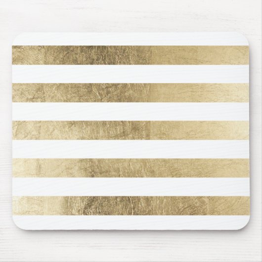 Elegantes stilvolles trendy Imitatgoldmoderner Mousepad (Vorne)