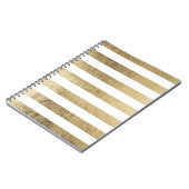 Elegantes stilvolles trendy Imitatgoldmoderner Notizblock (Linke Seite)