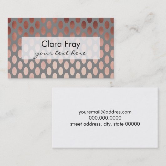 elegantes stilvolles visitenkarte (Vorne/Hinten)