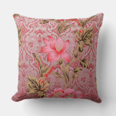 Elegantes Stoffdesign mit aufwändigen Blumenmotive Kissen (Vorderseite)