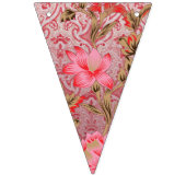 Elegantes Stoffdesign mit aufwändigen Blumenmotive Wimpelkette (Zweite Fahne)