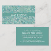 Elegantes Stone Dot Baby Shower Ticket Einladung (Vorne/Hinten)