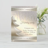 Elegantes, strahlend glänzendes Weihnachtsfest im Einladung (Stehend Vorderseite)