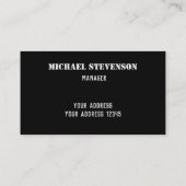 Elegantes, Streifen, gestreiftes Muster Visitenkarte (Rückseite)