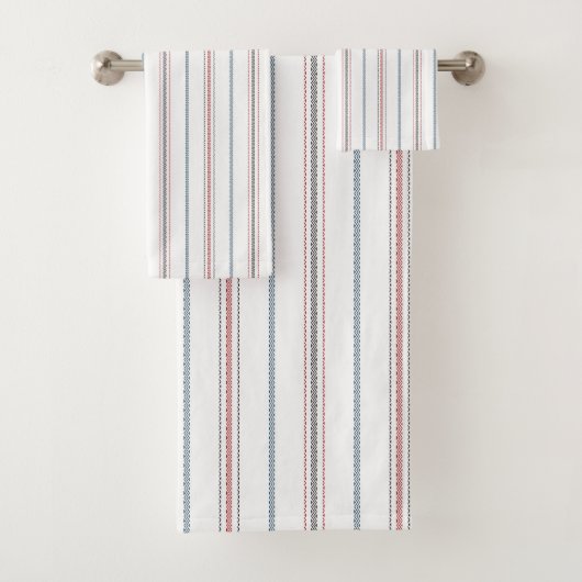 Elegantes Streifenmuster. Badhandtuch Set (Insitu)