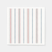 Elegantes Streifenmuster. Serviette (Vorderseite)