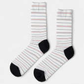 Elegantes Streifenmuster. Socken (Linkes Detail)