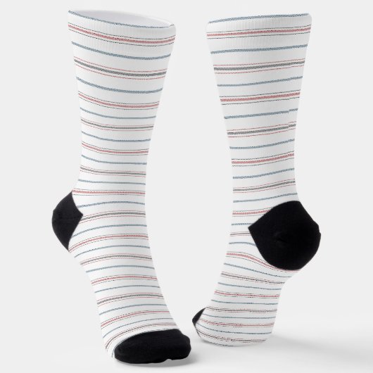Elegantes Streifenmuster. Socken (Gewinkelt)