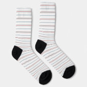 Elegantes Streifenmuster. Socken (Rechts)