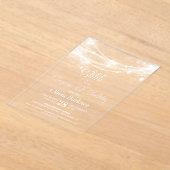 Elegantes String Lights Überraschung 40. Geburtsta Acryleinladungen (Ablage )