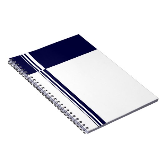 Elegantes Stripes-Notebook Notizblock (Rechte Seite)