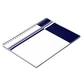 Elegantes Stripes-Notebook Notizblock (Linke Seite)