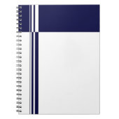 Elegantes Stripes-Notebook Notizblock (Vorderseite)