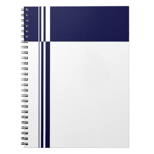 Elegantes Stripes-Notebook Notizblock (Vorderseite)
