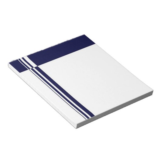 Elegantes Stripes Notepad Notizblock (angewinkelt)