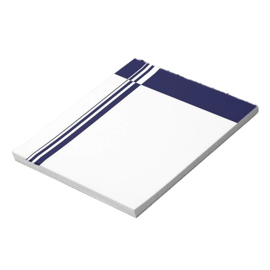 Elegantes Stripes Notepad Notizblock (Rotiert)