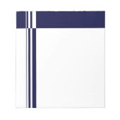 Elegantes Stripes Notepad Notizblock (Vorderseite)