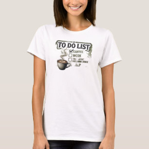 Elegantes & Stylisches Gold COFFEE ARBEIT TRUE CRI T-Shirt