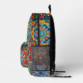 Elegantes stylisches mexikanisches Talavera-Monogr Bedruckter Rucksack (Rechts)