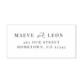 Elegantes, stylisches Script Modernes Chic Wedding Gummistempel (Prägung)