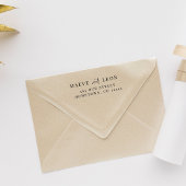 Elegantes, stylisches Script Modernes Chic Wedding Gummistempel