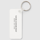 Elegantes Stylish Rose Gold Cheers Event Party Pap Schlüsselanhänger (Rückseite)