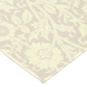 Elegantes subtile Beige Creme Floral Muster Tischdecke (Schrägansicht)