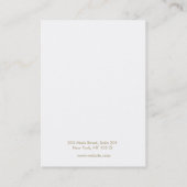 Elegantes, subtiles Muster in der Schmuckherstellu Visitenkarte (Rückseite)