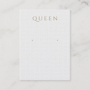 Elegantes, subtiles Muster in der Schmuckherstellu Visitenkarte