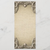 Elegantes südliches Charm Rustic Burlap Wedding Me Menükarte (Rückseite)