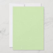 Elegantes Sukkulentes Kreuz Christening Religious Einladung (Rückseite)