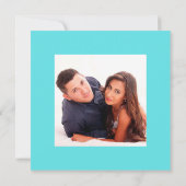 Elegantes Summer Beach Wedding Foto Save The Date (Rückseite)