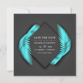 Elegantes Summer Beach Wedding Foto Save The Date (Vorderseite)
