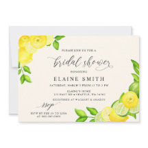 Elegantes Summer Lemon Limon Citrus Brautparty