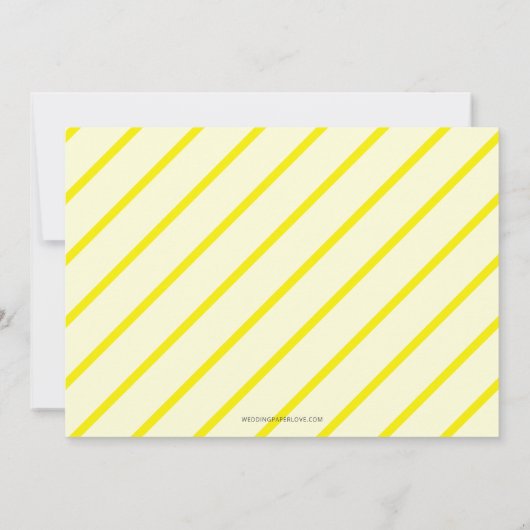 Elegantes Summer Lemon Limon Citrus Brautparty Einladung (Rückseite)