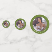 Elegantes Summer Wildblume Watercolor Brautparty Konfetti (Rückseiten)