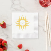 Elegantes Sun Design Paper Napkin Serviette (Beispiel)