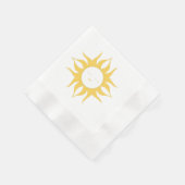 Elegantes Sun Design Paper Napkin Serviette (Ecke)