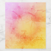 Elegantes Sunset Gradient Wine Label Weinetikett (Einzelnes Label)